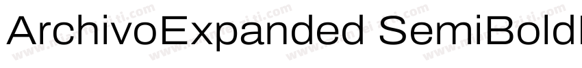 ArchivoExpanded SemiBold◆字体转换